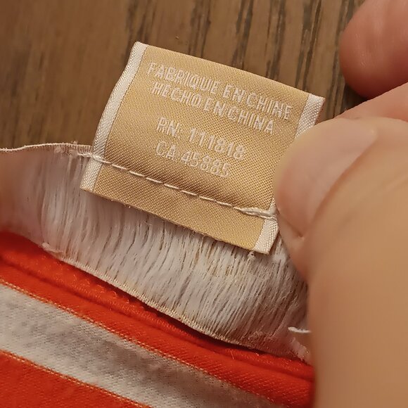 MICHAEL Michael Kors plus size women's shoulder zipper orange & white T-shirt 3X - Picture 10 of 13